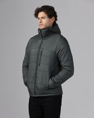MENS STRYDE PUFFER HOODY JACKET Grey