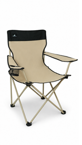 Foldable Quad Camping Chair with Cup Holder | Heavy-Duty Portable Outdoor Chair