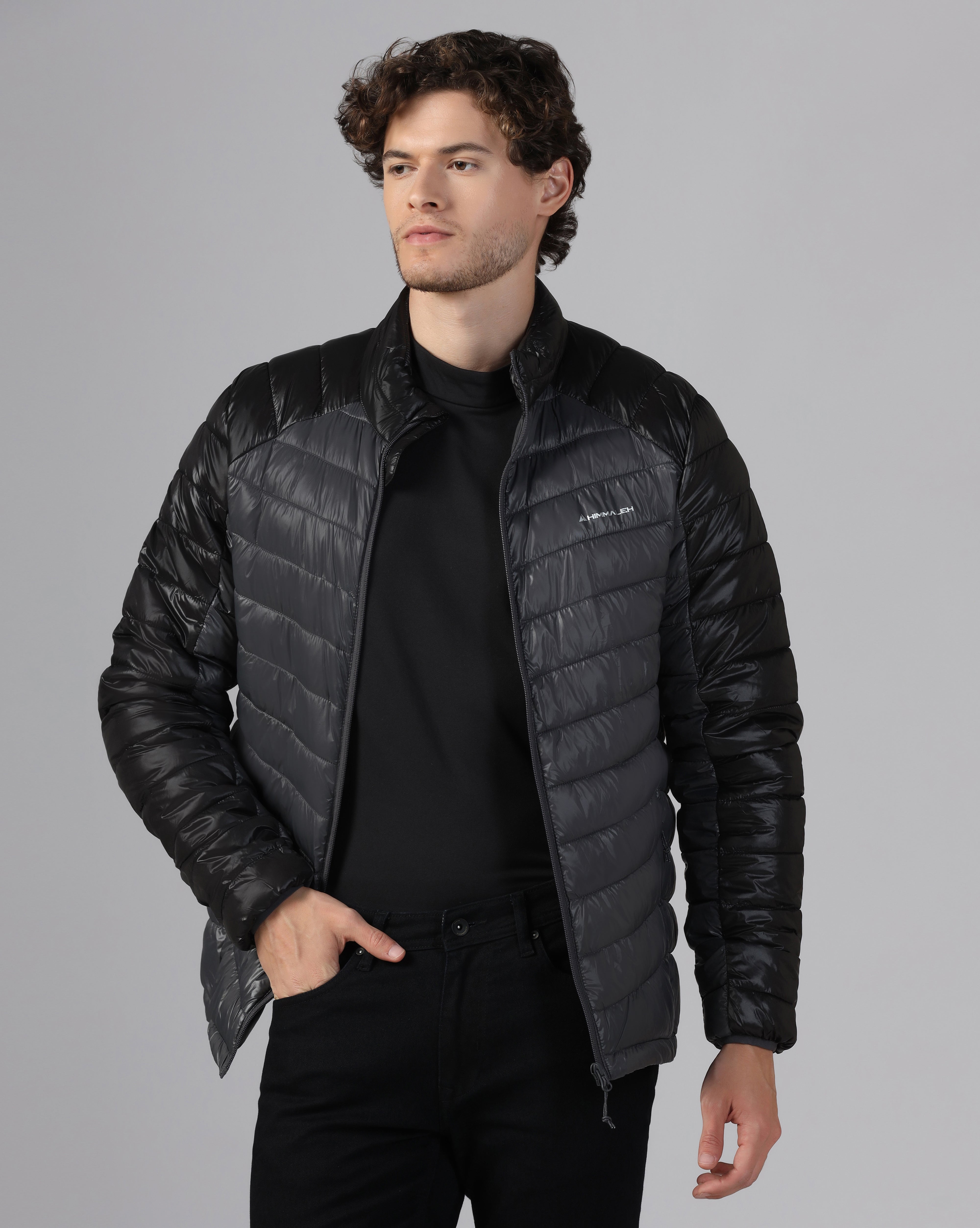 MENS AERIX PUFFER JACKET Black/Grey