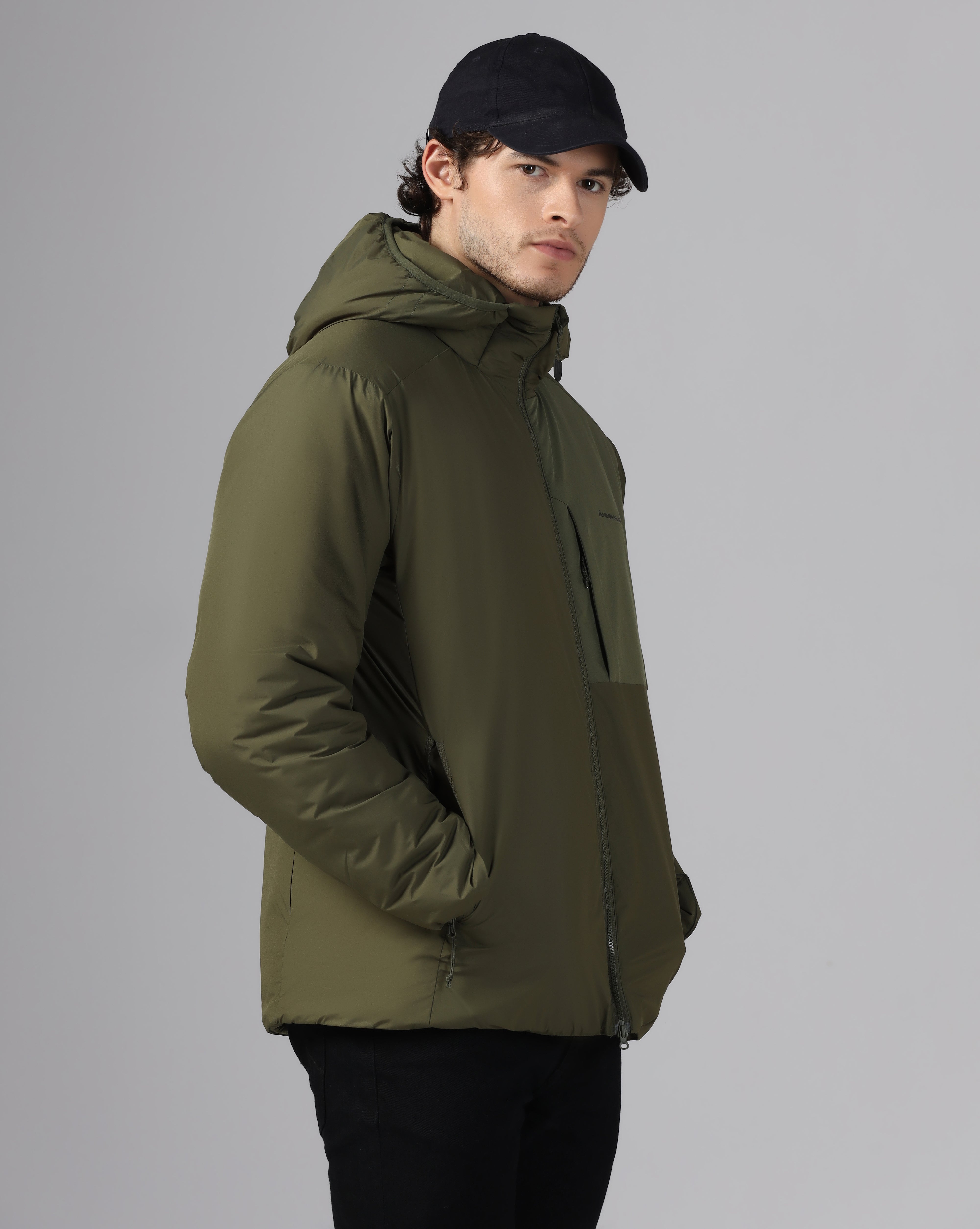 MENS HELIOS LT HOODY JACKET Green