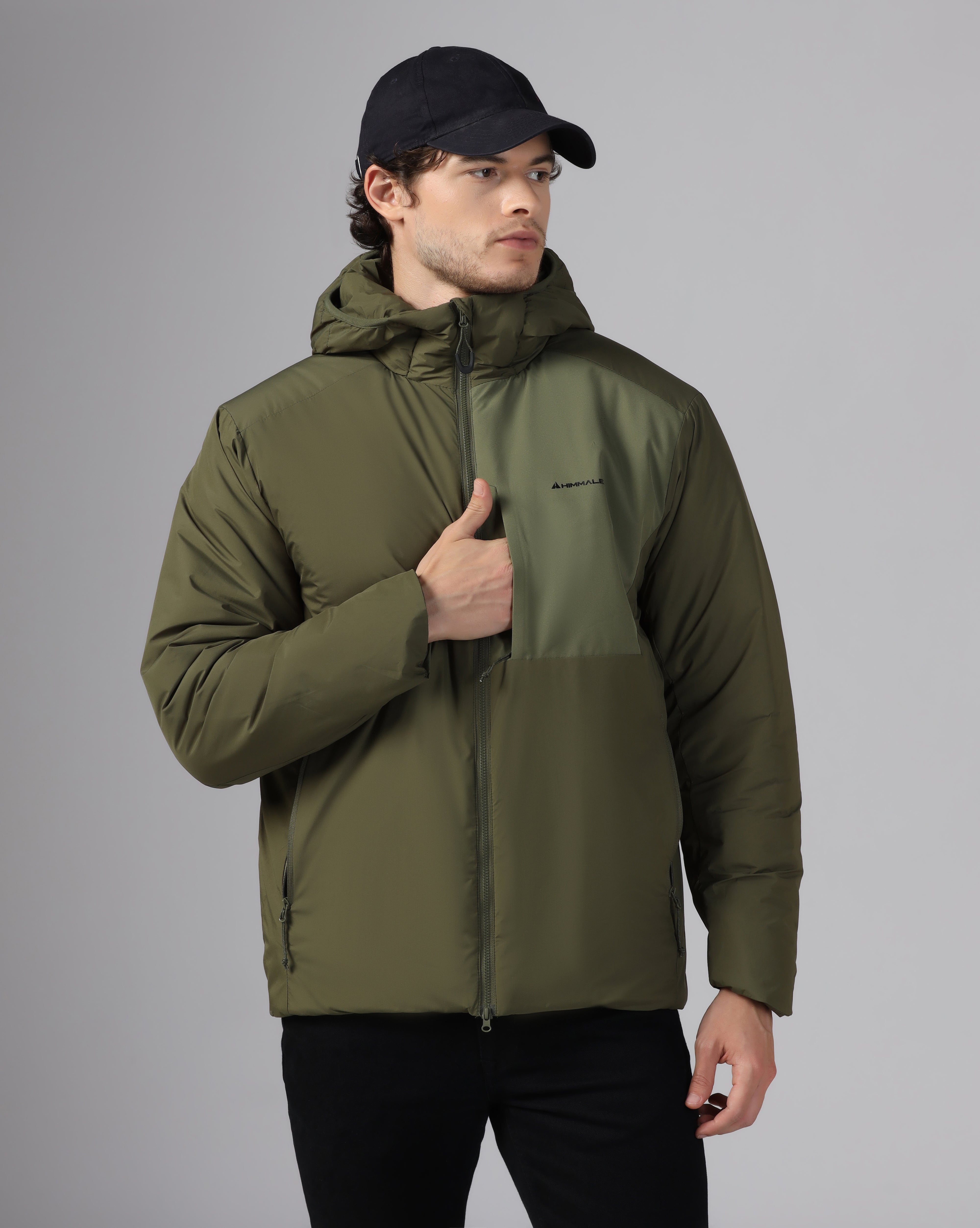 MENS HELIOS LT HOODY JACKET Green