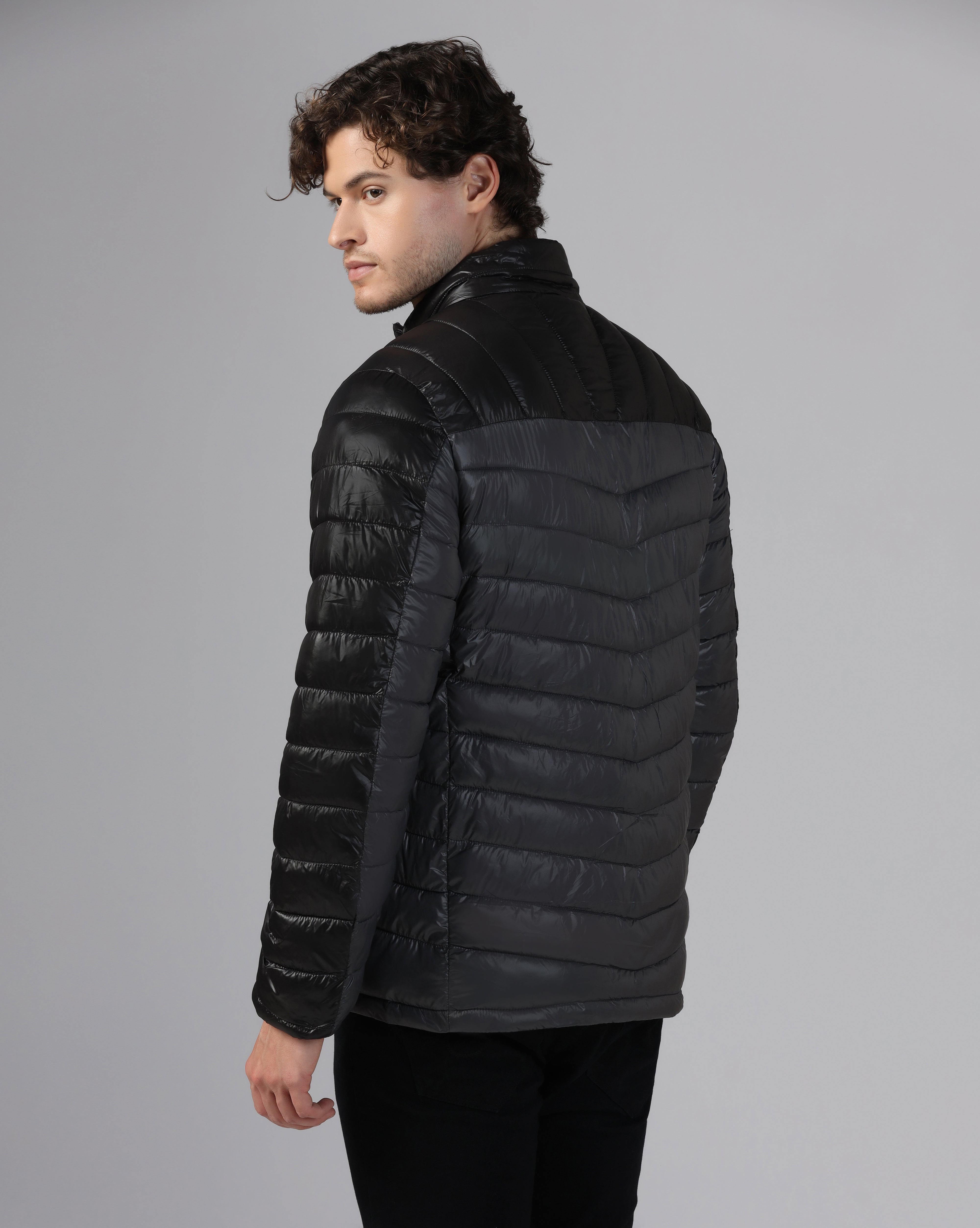 MENS AERIX PUFFER JACKET Black/Grey