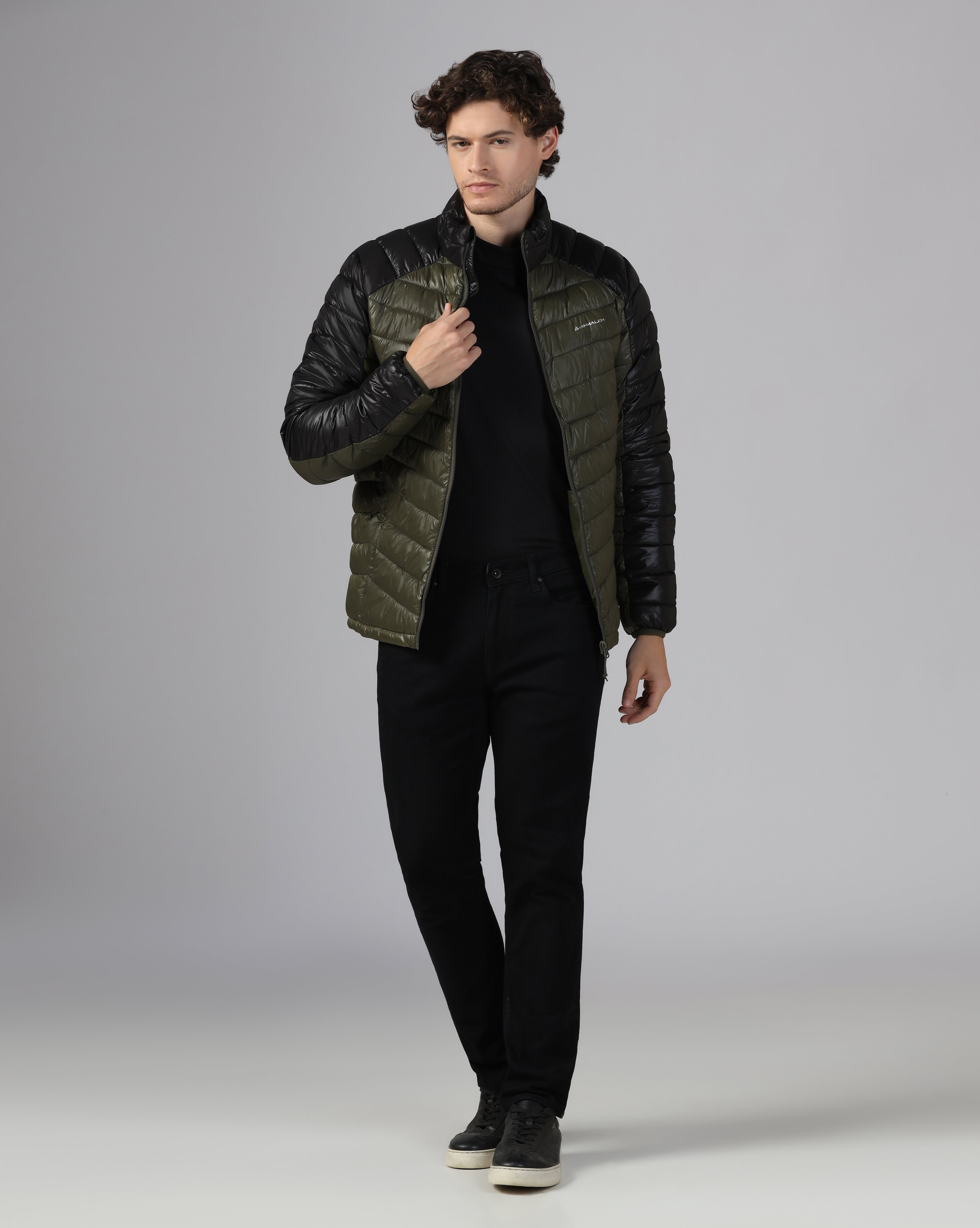 MENS AERIX PUFFER JACKET Black/Green