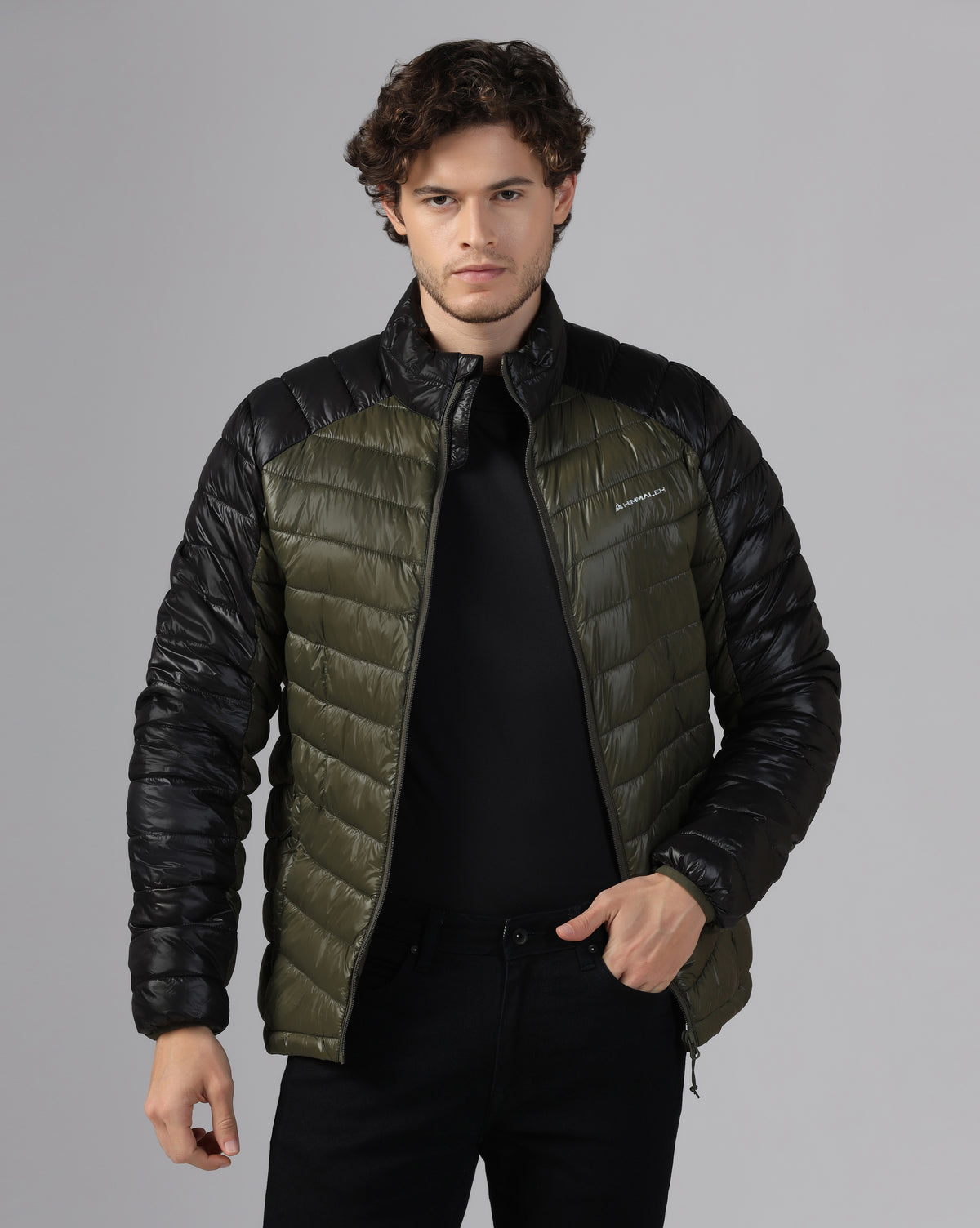 MENS AERIX PUFFER JACKET Black/Green