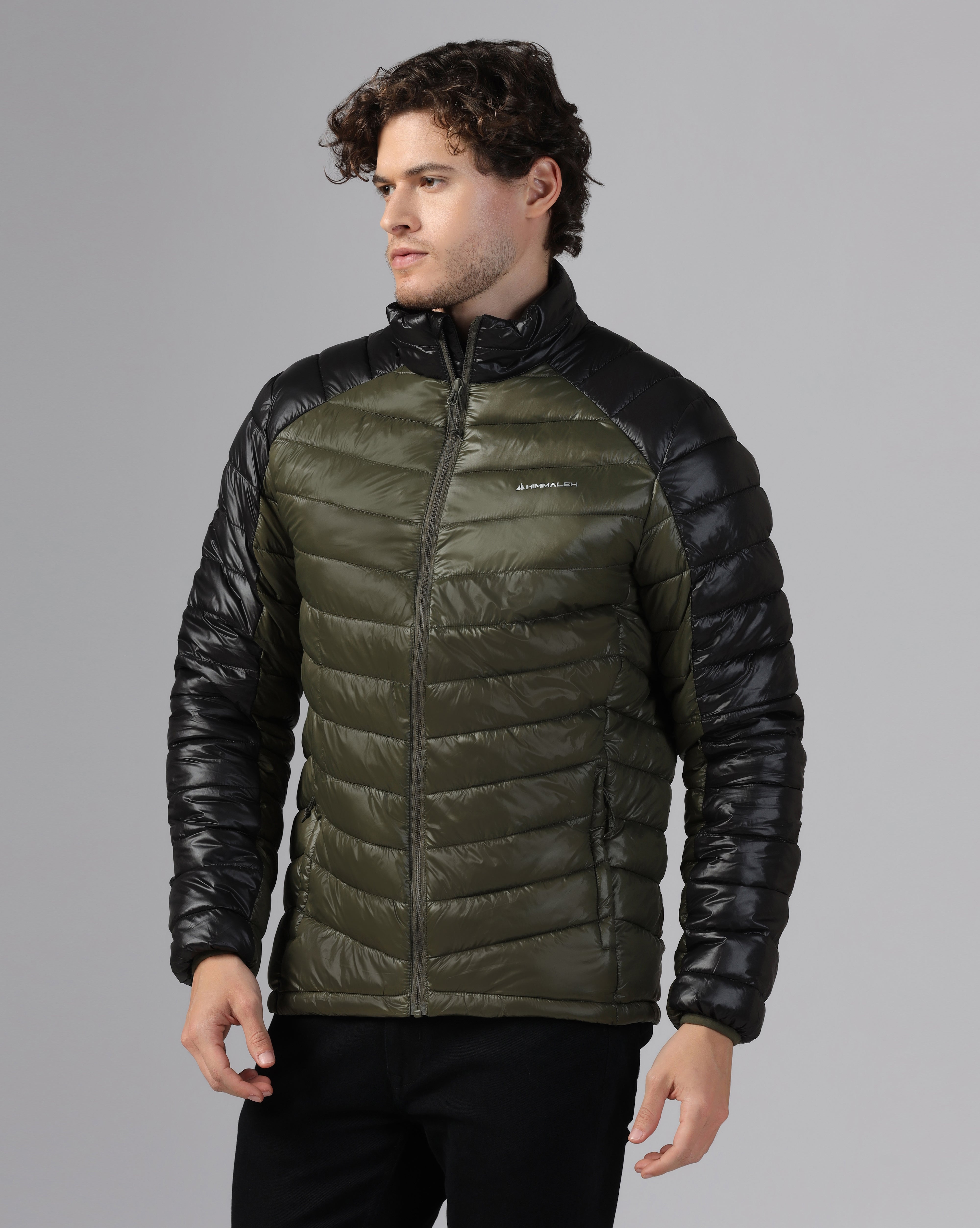 MENS AERIX PUFFER JACKET Black/Green