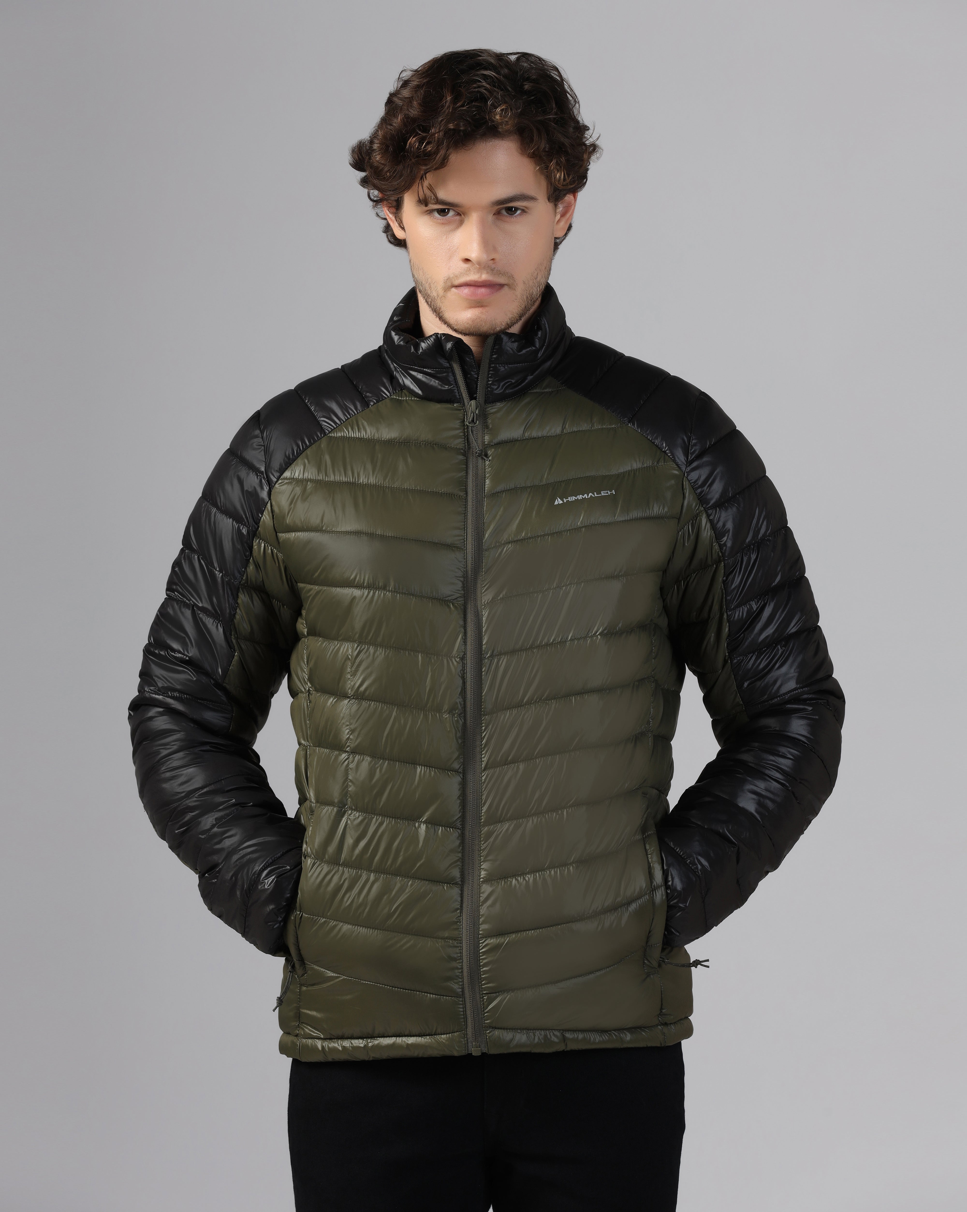 MENS AERIX PUFFER JACKET Black/Green