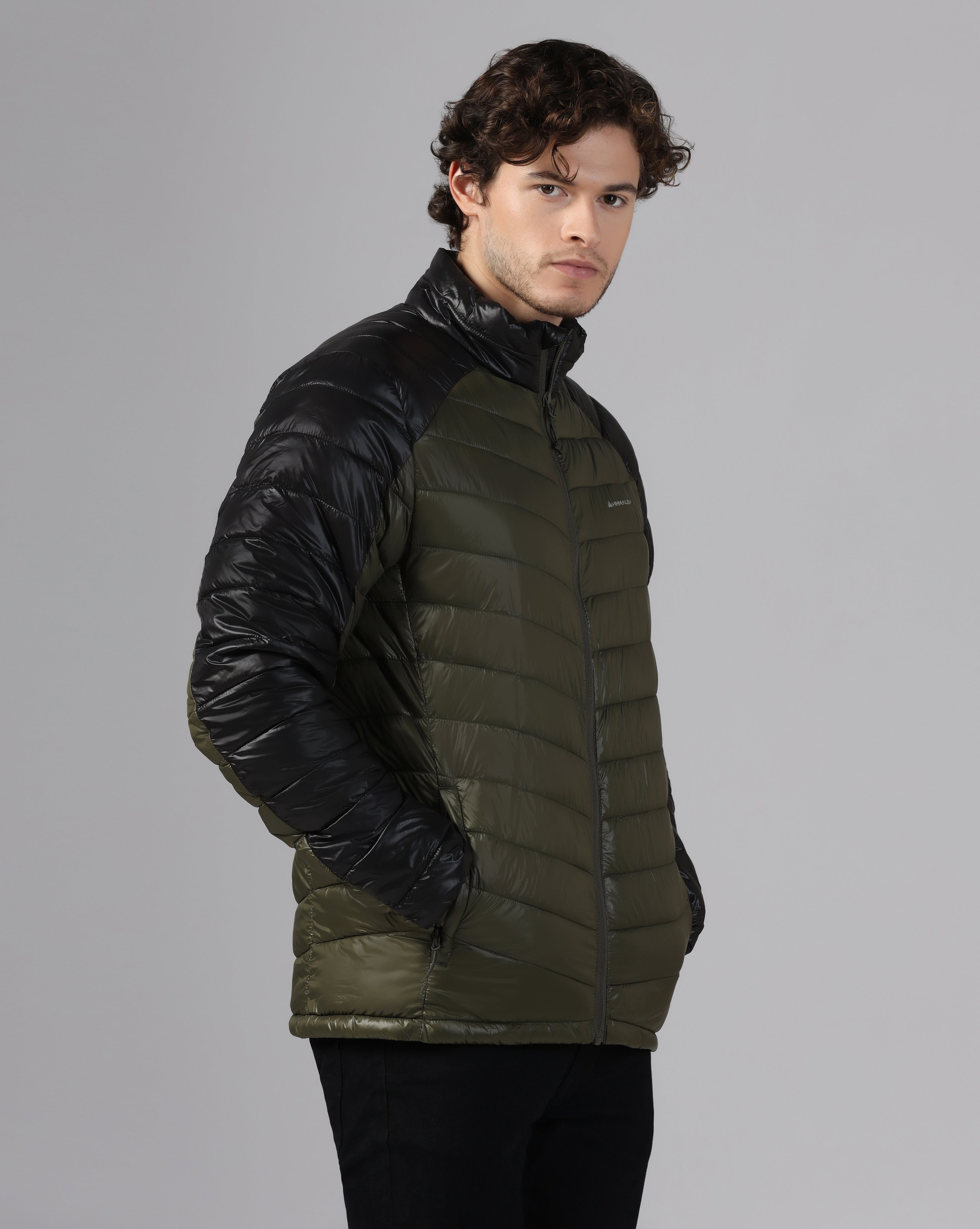 MENS AERIX PUFFER JACKET Black/Green