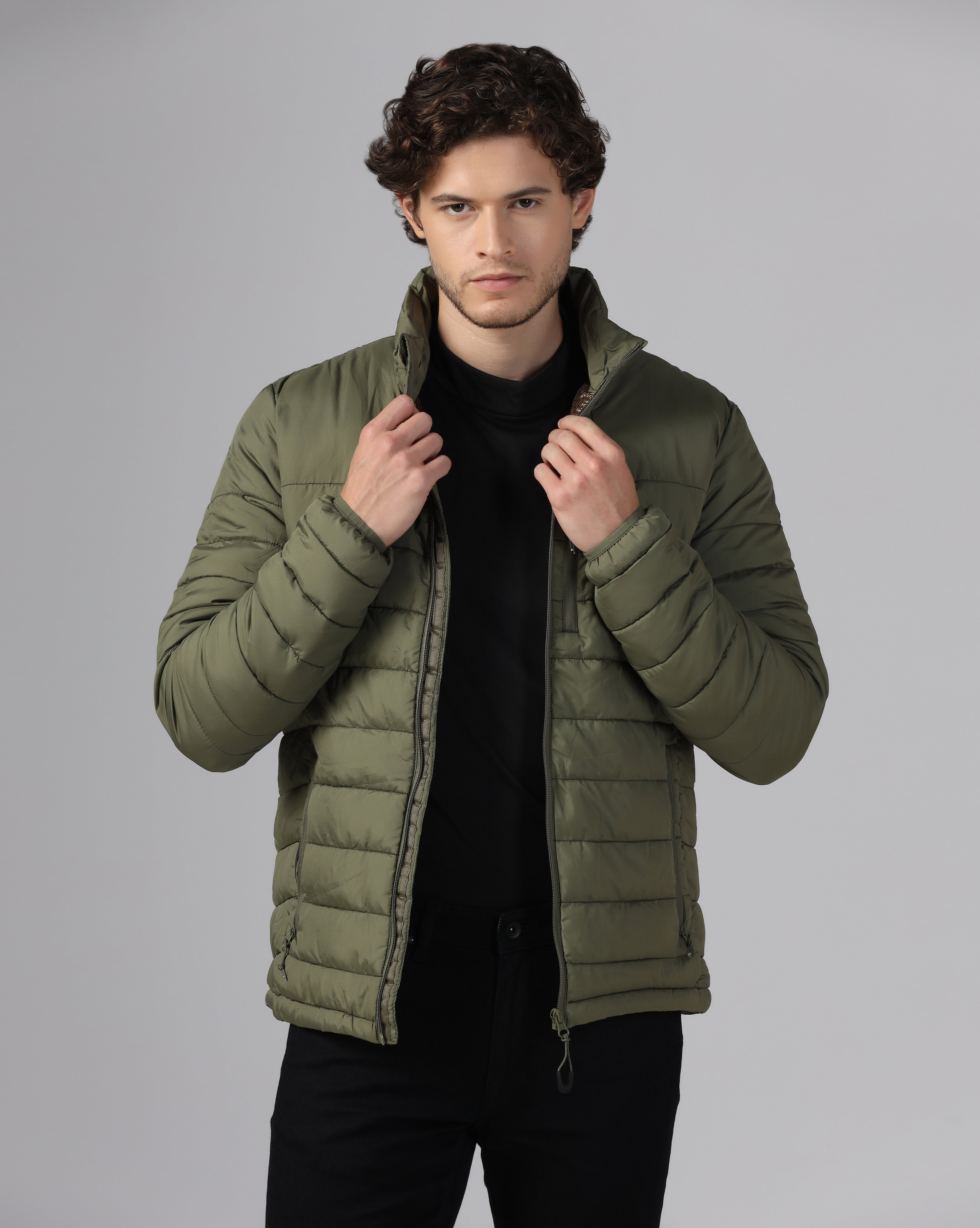 MENS AERON PUFFER JACKET Olive