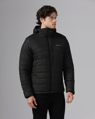 MENS STRYDE PUFFER HOODY JACKET Black