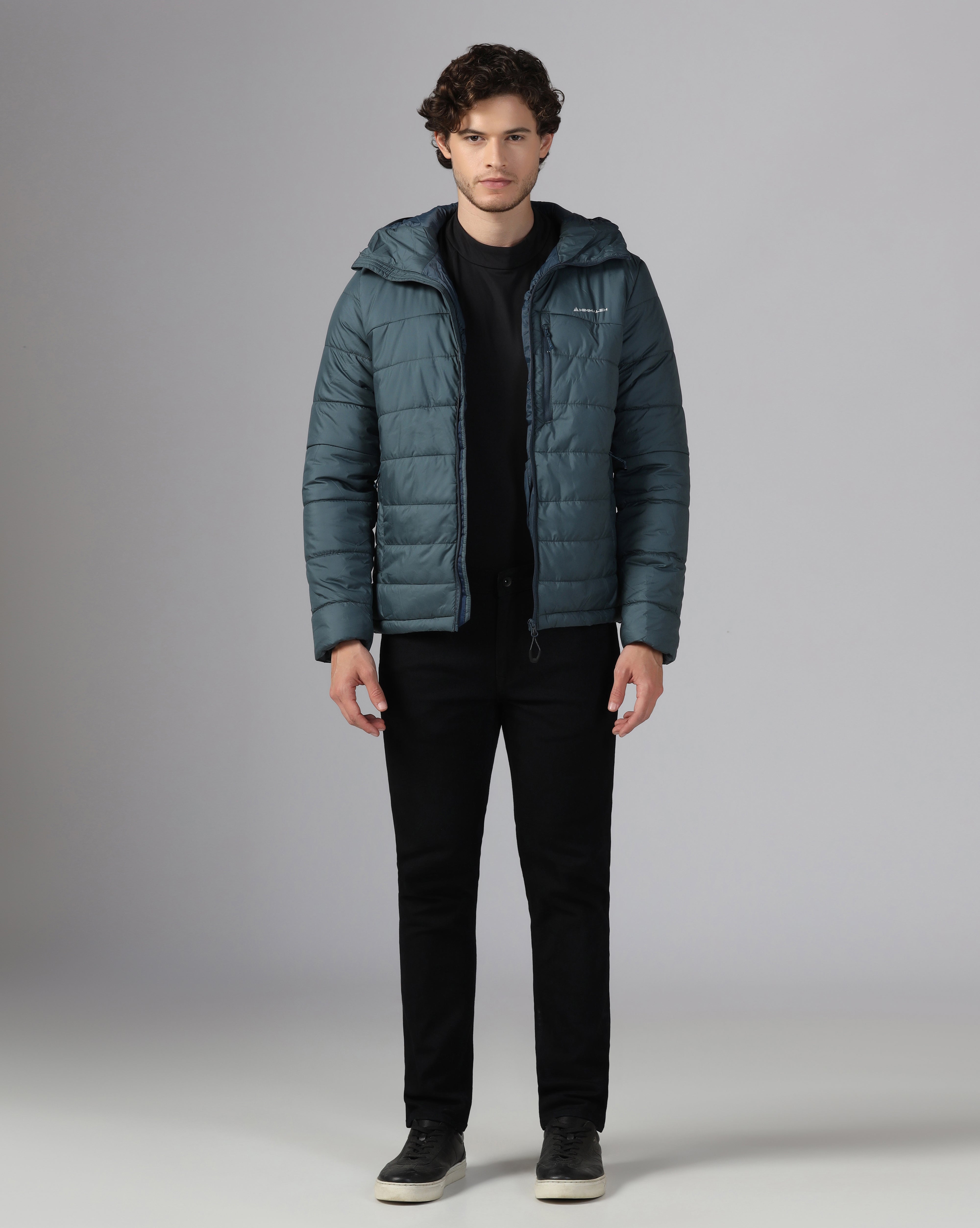 MENS STRYDE PUFFER HOODY JACKET Blue