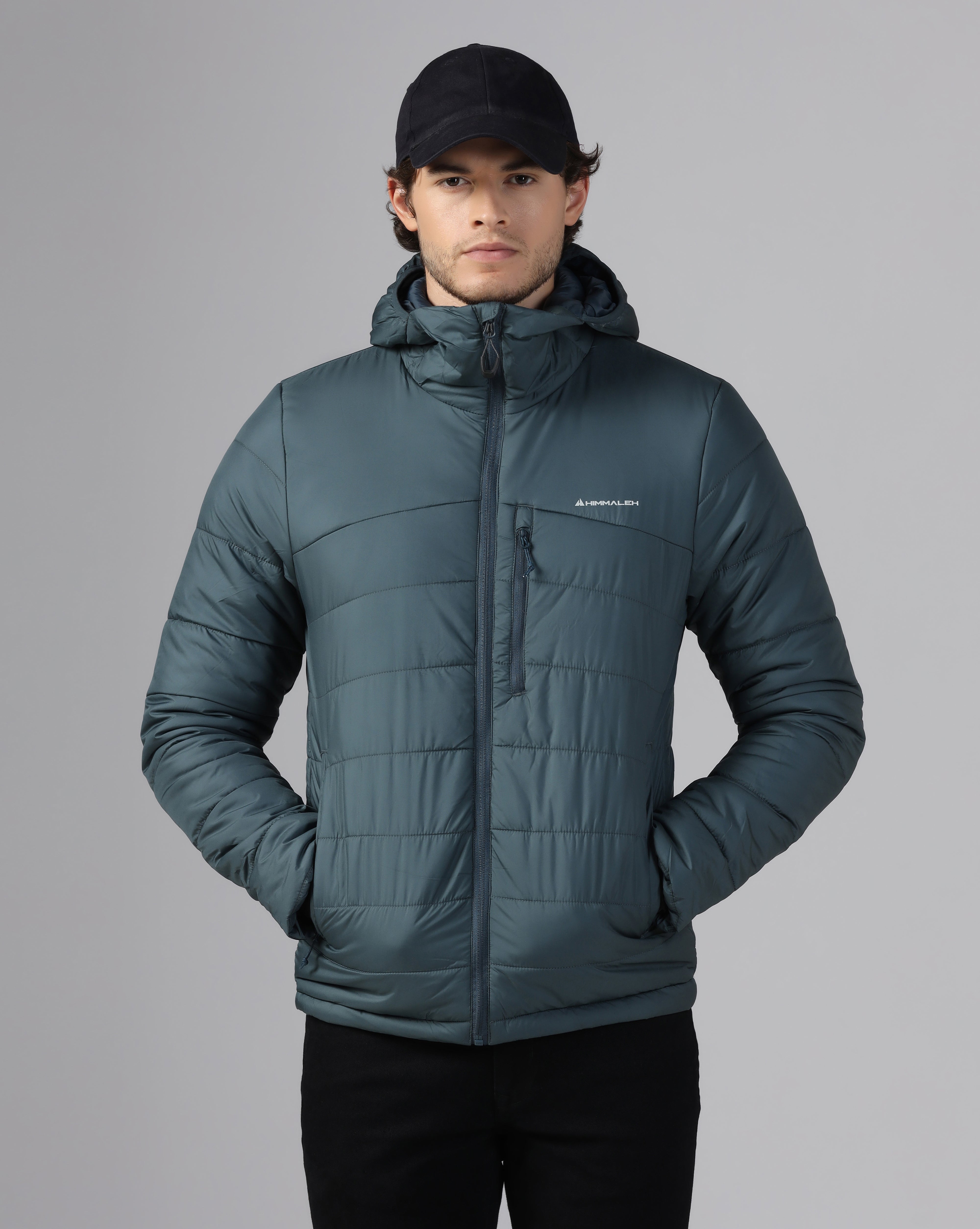 MENS STRYDE PUFFER HOODY JACKET Blue