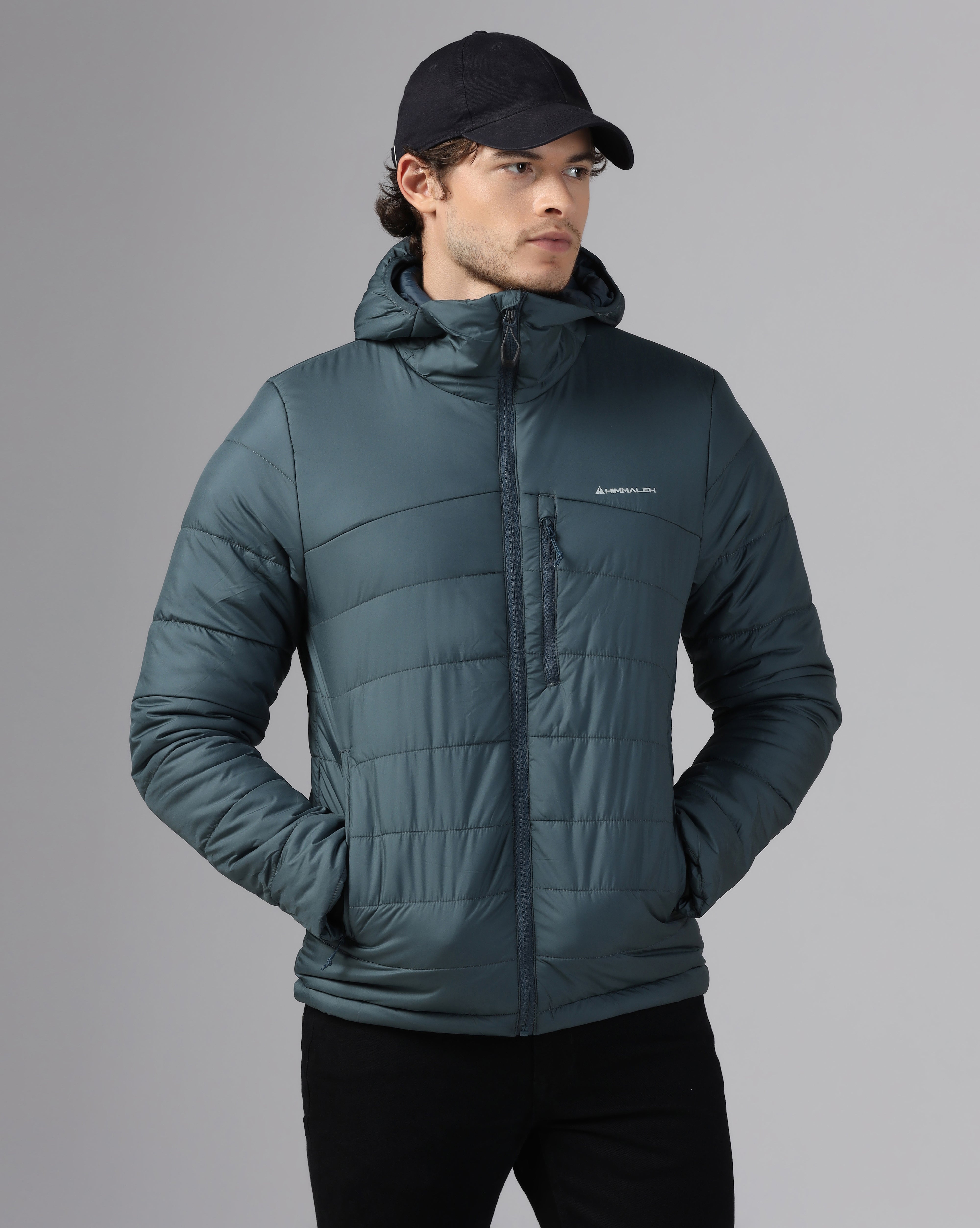 MENS STRYDE PUFFER HOODY JACKET Blue