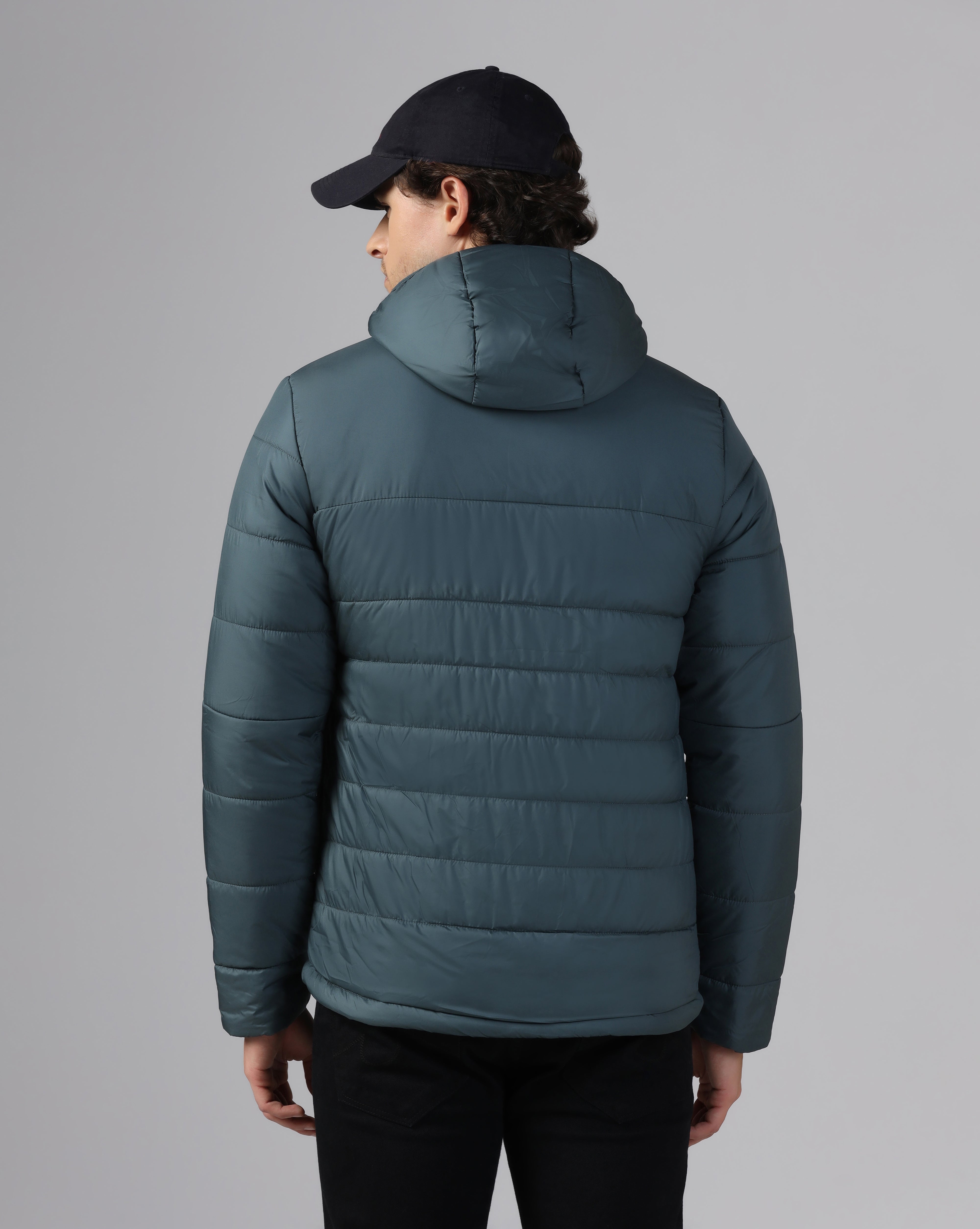 MENS STRYDE PUFFER HOODY JACKET Blue