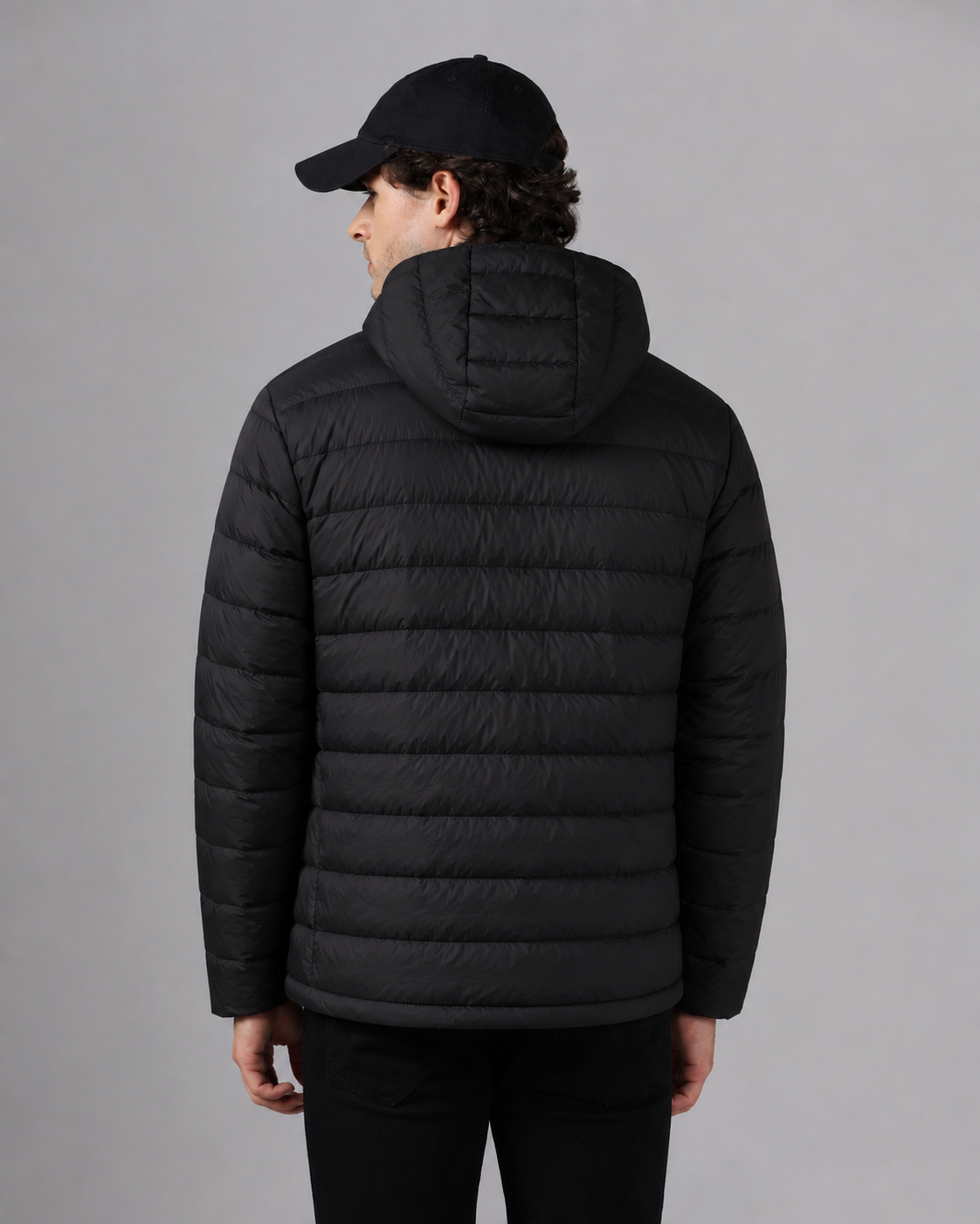 MENS DOWN JACKET HM 2566 (Black)