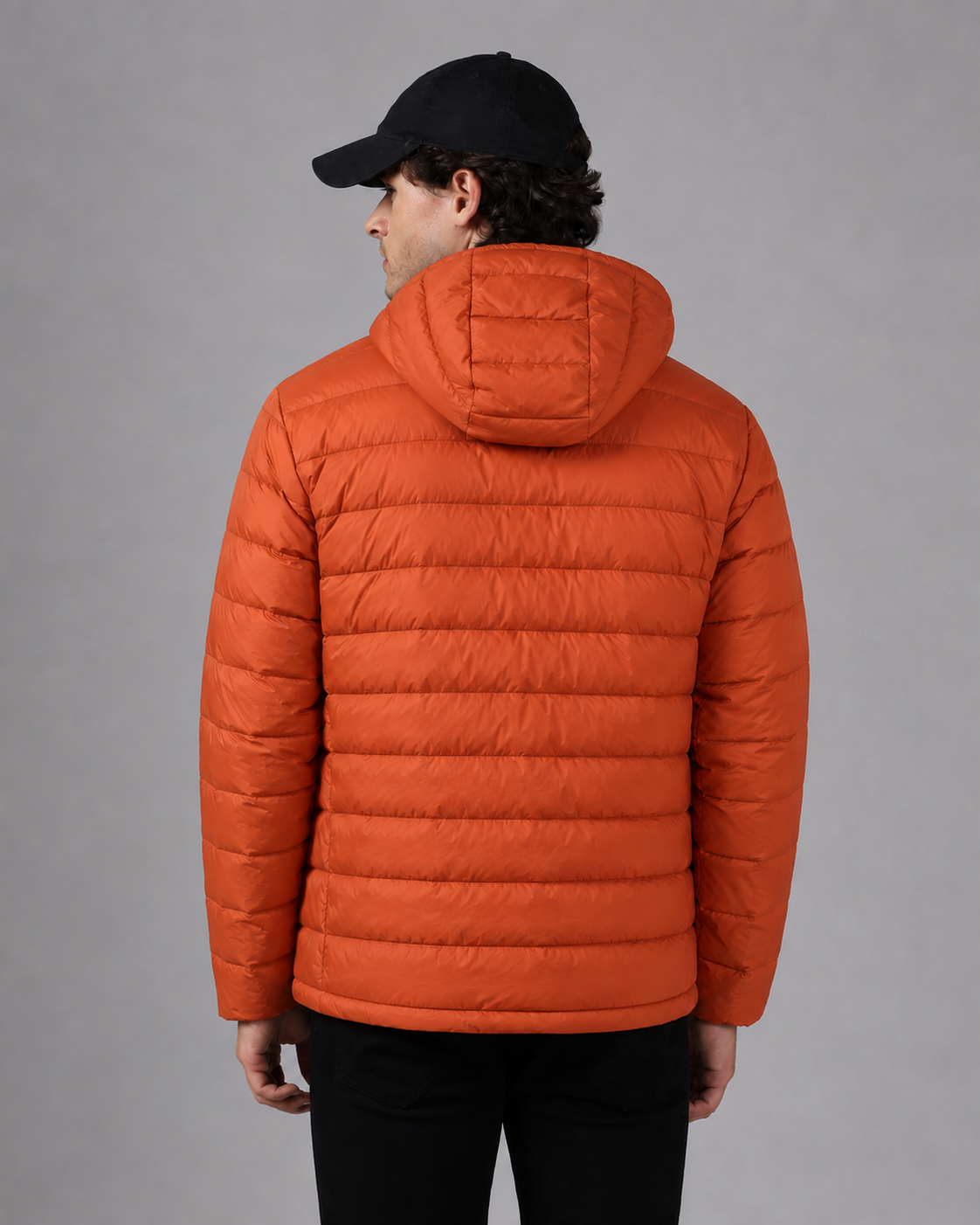 MENS DOWN JACKET HM 2566 (Orange)
